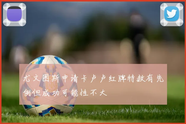 尤文图斯申请卡卢卢红牌特赦有先例但成功可能性不大